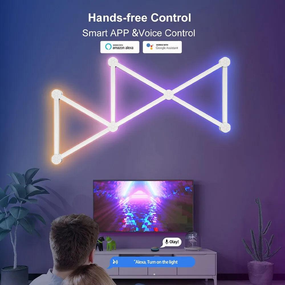 WIFI LED Smart Wall Light Bar Lamp RGBIC - THE TRENDZ HIVE 