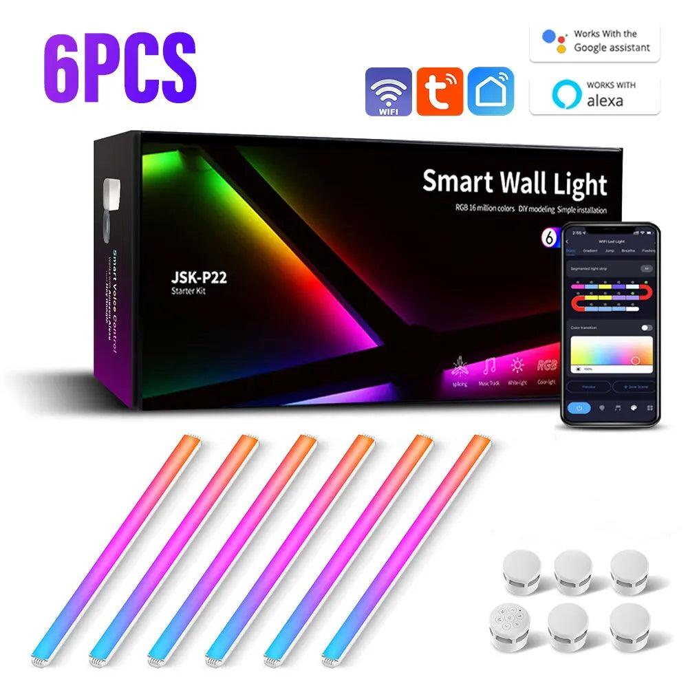 WIFI LED Smart Wall Light Bar Lamp RGBIC - THE TRENDZ HIVE 