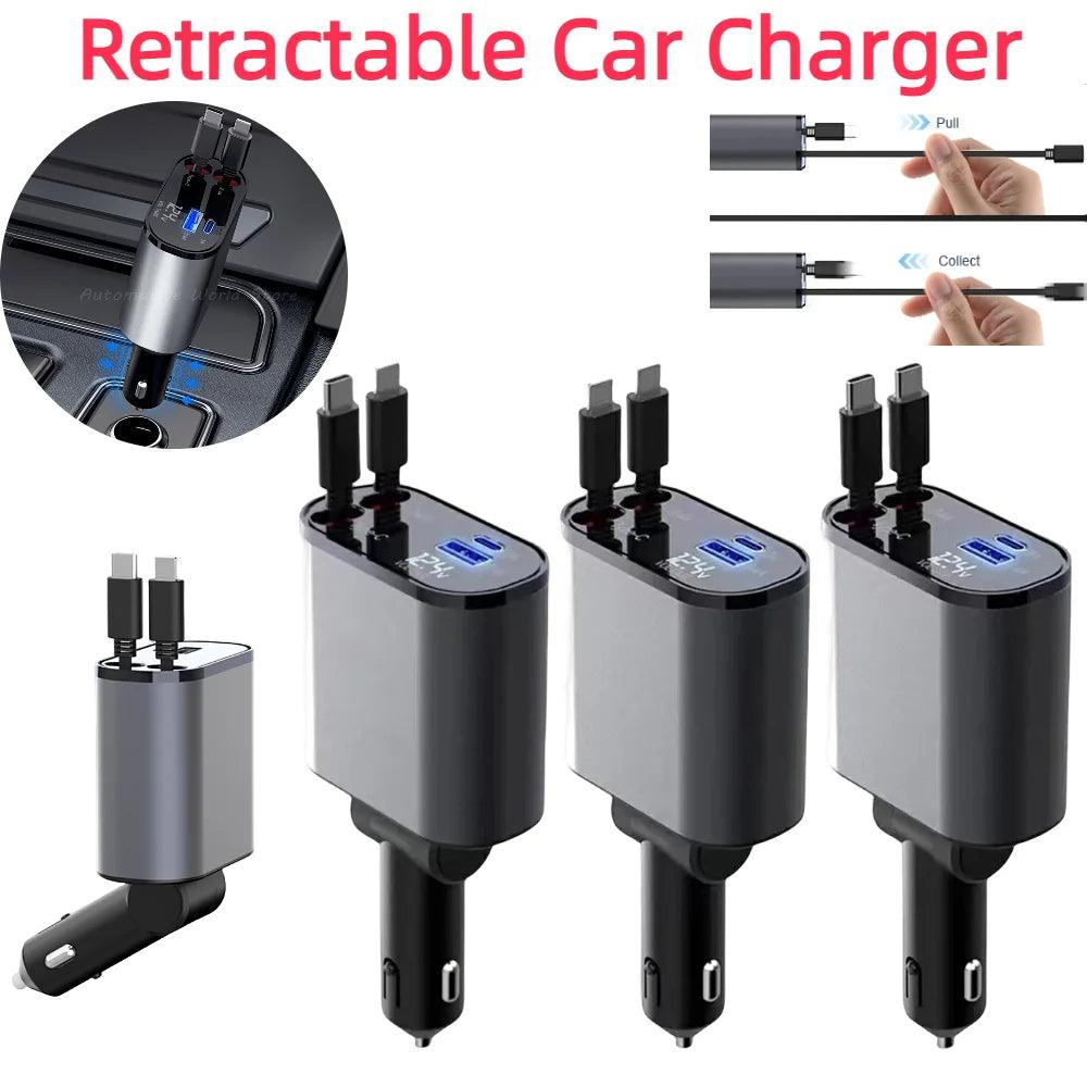 Retractable Car Charger - THE TRENDZ HIVE 