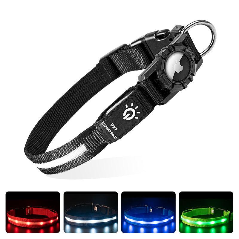 LED Dog Collar with AirTag Holder - THE TRENDZ HIVE 