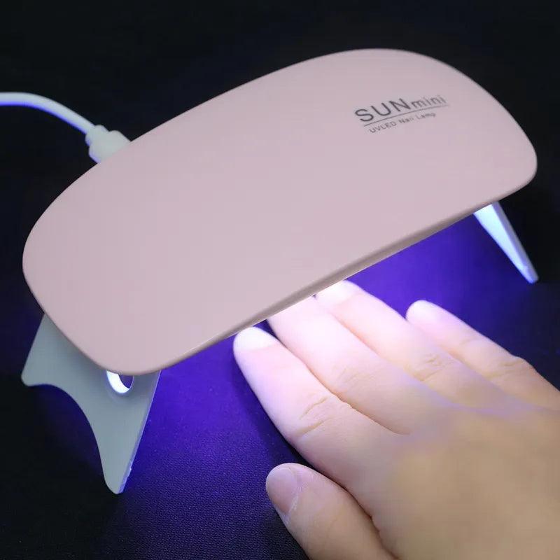 Gel Nail Wraps with UV Lamp Set - THE TRENDZ HIVE 