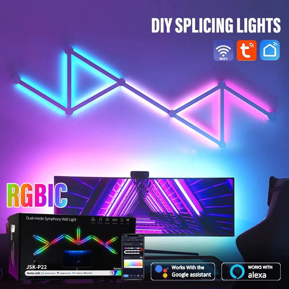 WIFI LED Smart Wall Light Bar Lamp RGBIC - THE TRENDZ HIVE 