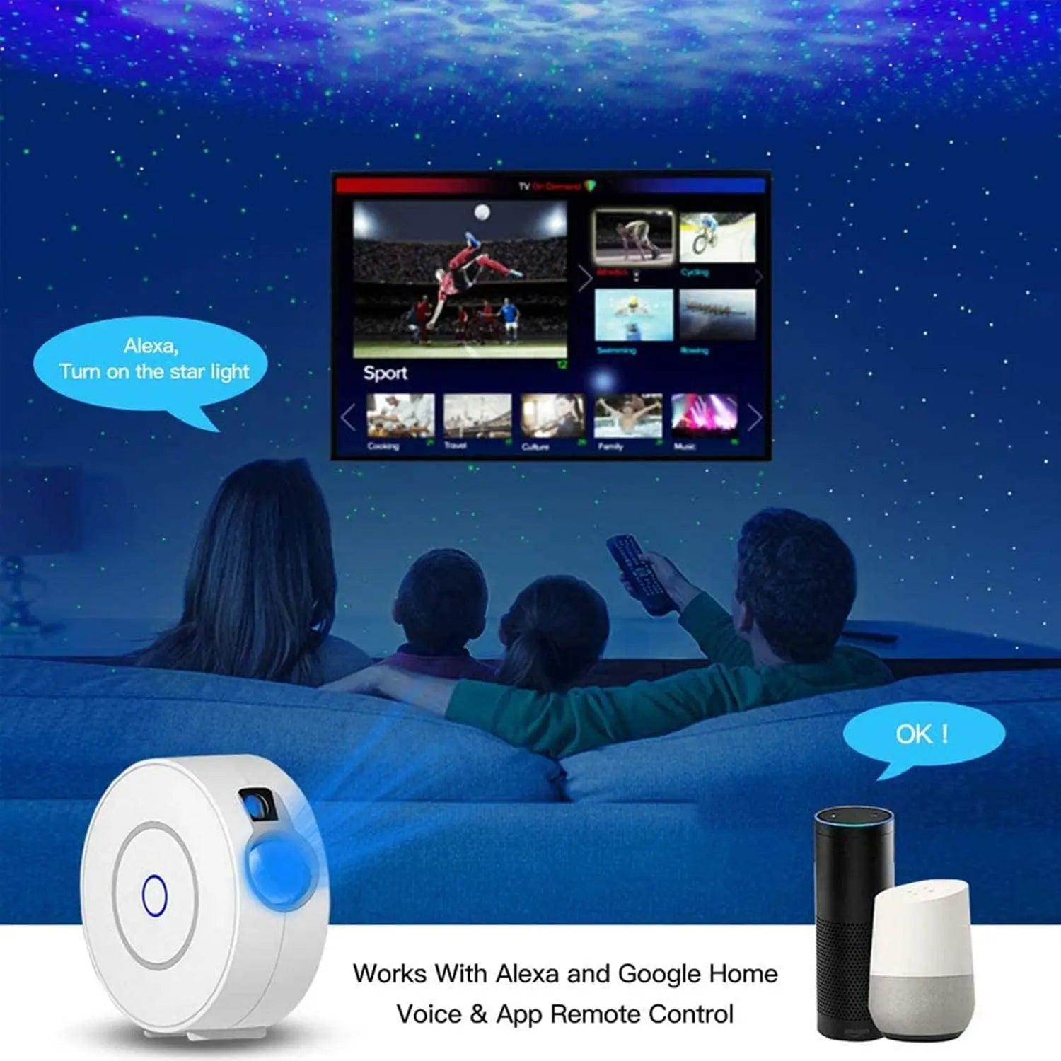 Tuya WiFi Smart Aurora Galaxy Star Projector Night Light - THE TRENDZ HIVE 