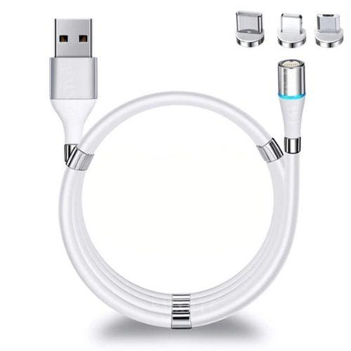 Magnetic Phone Charging Cable Self Winding - THE TRENDZ HIVE 